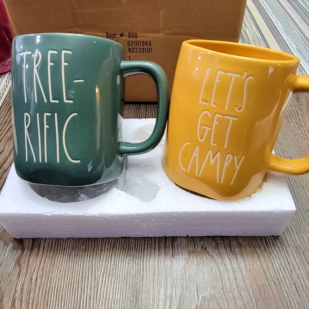 Rae Dunn Campy Tree Mug set